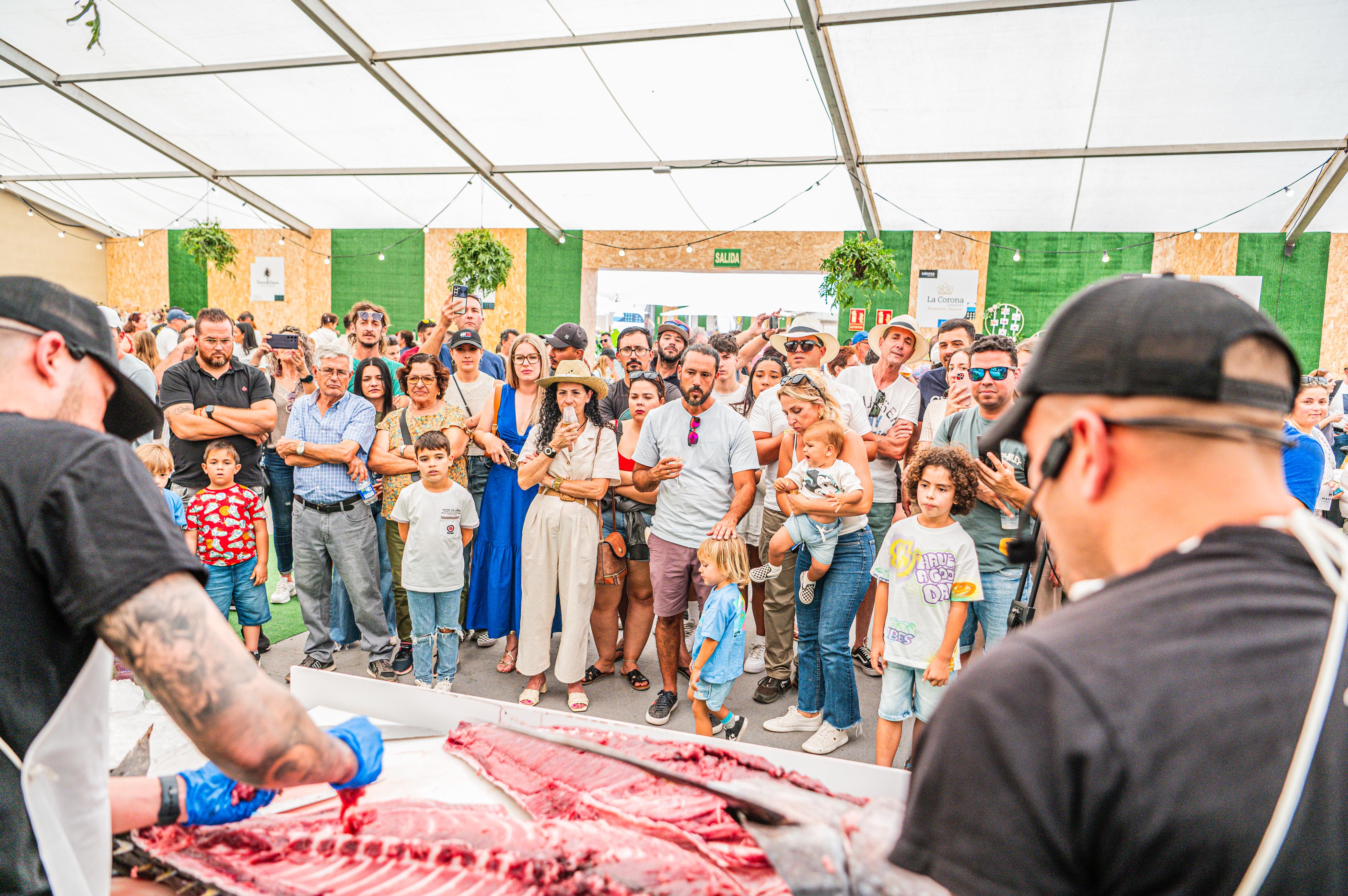 Público asistente a la III Feria Ganadera, Pesquera y Agrícola de Teguise.