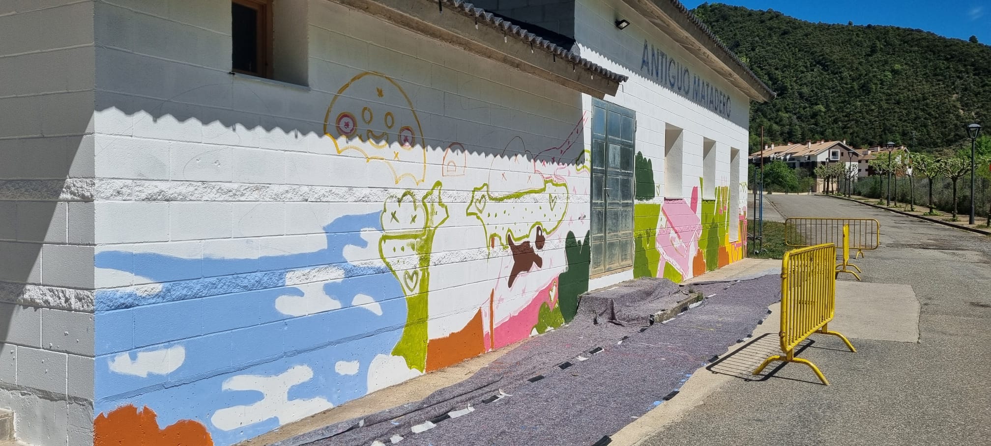 Inicio de la intervención en Boltaña este lunes