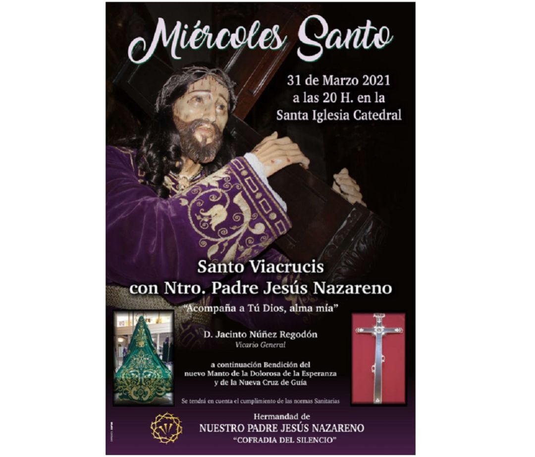 Cartel anunciador del Viacrucis del Miércoles Santo