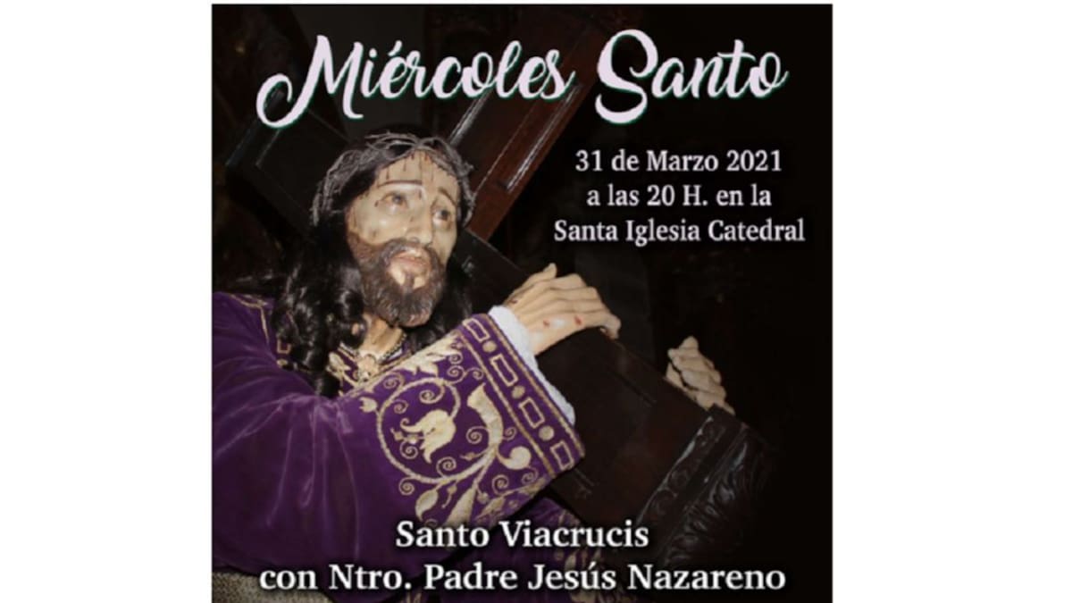 El viernes comienza el triduo al Nazareno