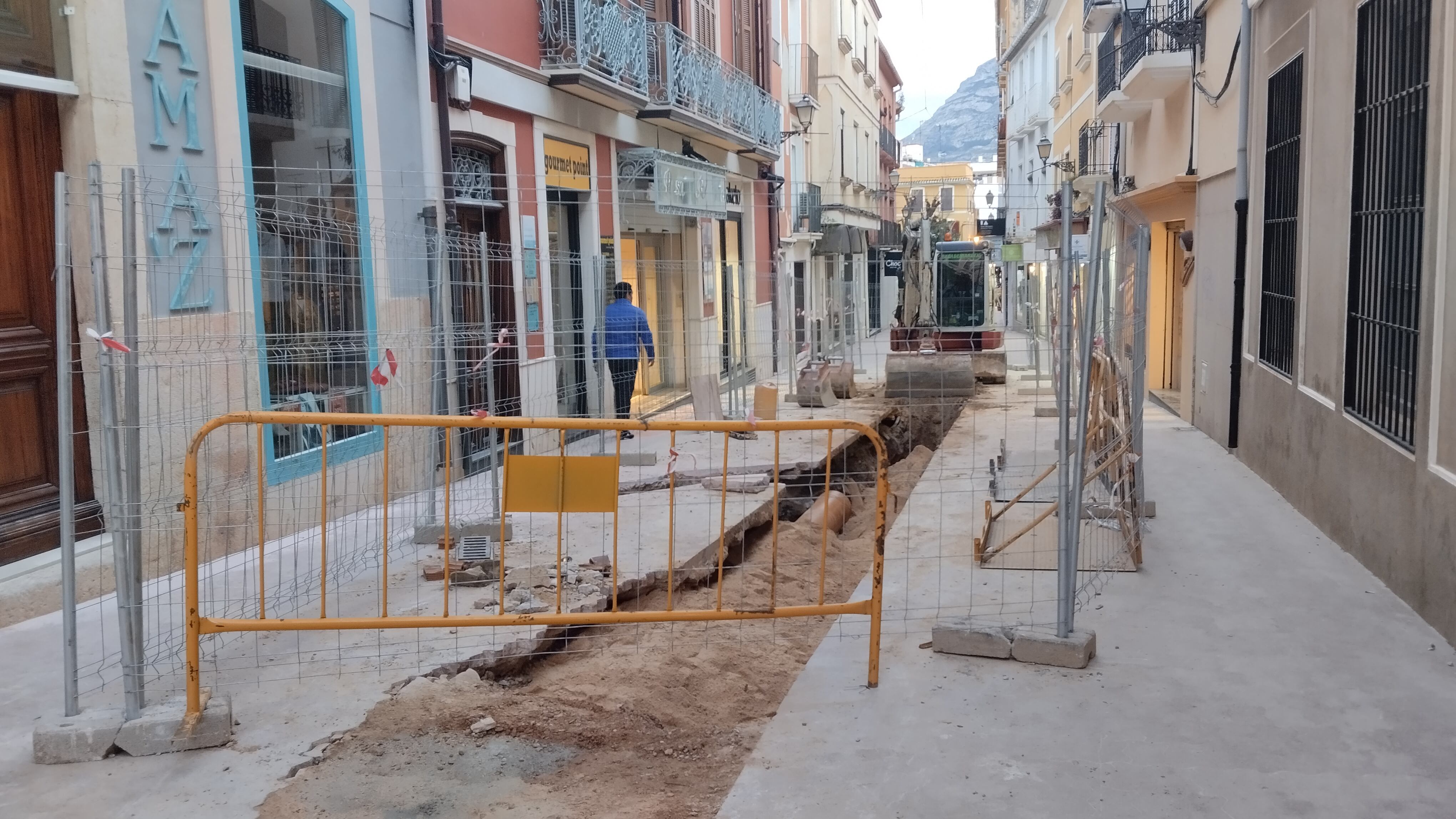 Obras en el carrer Cop.