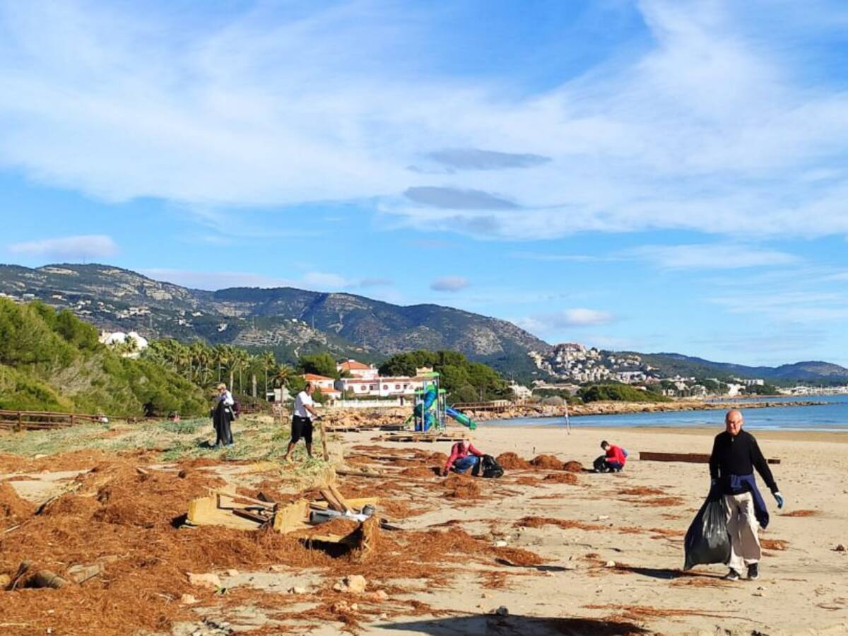 Cientos de castellonenses se movilizan para limpiar las playas