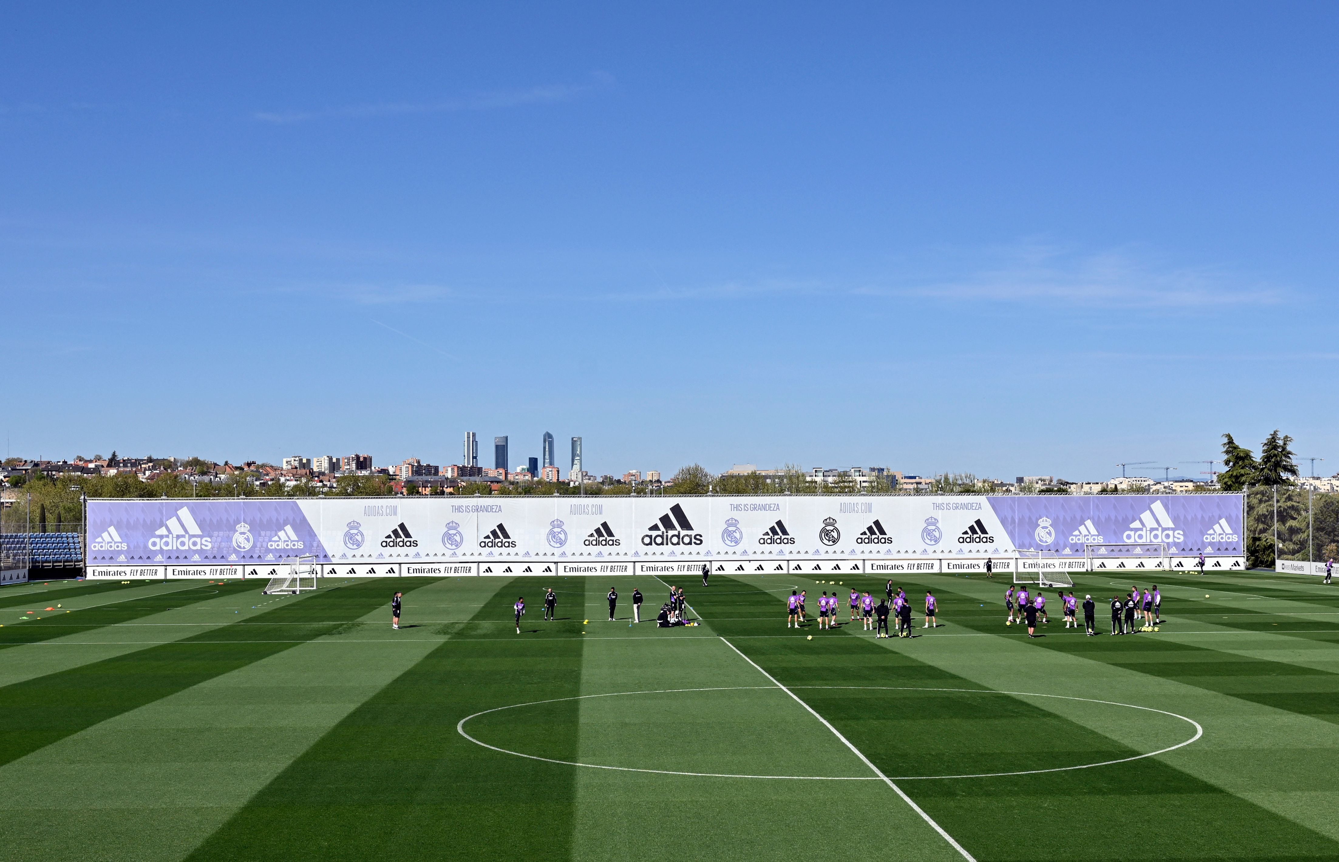 Imagen de Valdebebas, lugar donde entrena el Real Madrid. (Photo by OSCAR DEL POZO / AFP) (Photo by OSCAR DEL POZO/AFP via Getty Images)