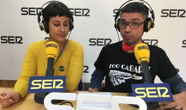 Elia Estrada y Fran Bermejo en una de sus múltiples apariciones en el programa Hoy por hoy. Foto archivo.