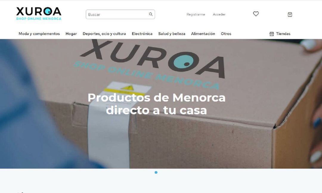 Imagen del portal de ventas