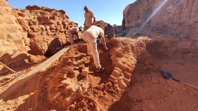 Imagen de los trabajos de excavación en Montiel (Ciudad Real)