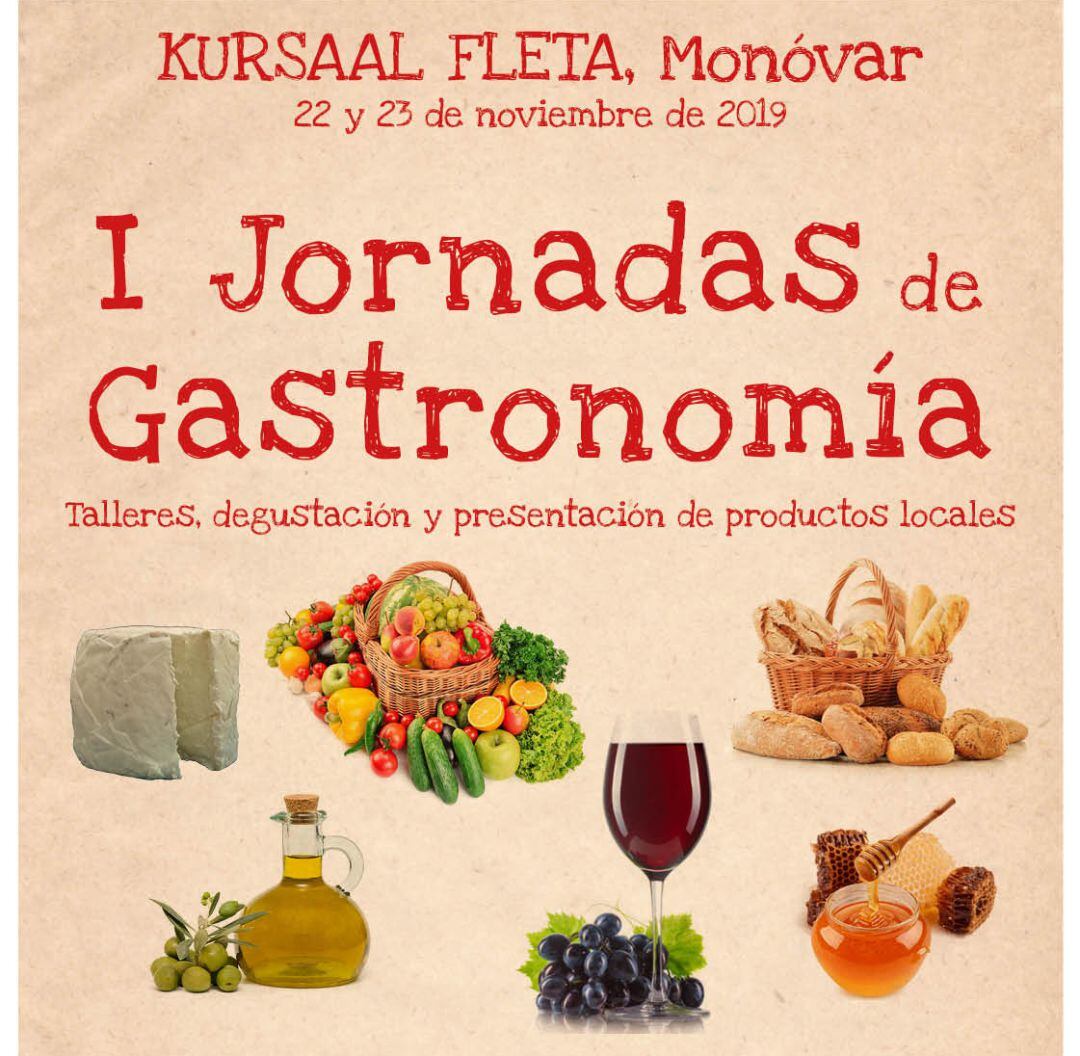 Cartel de las jornadas en Monóvar