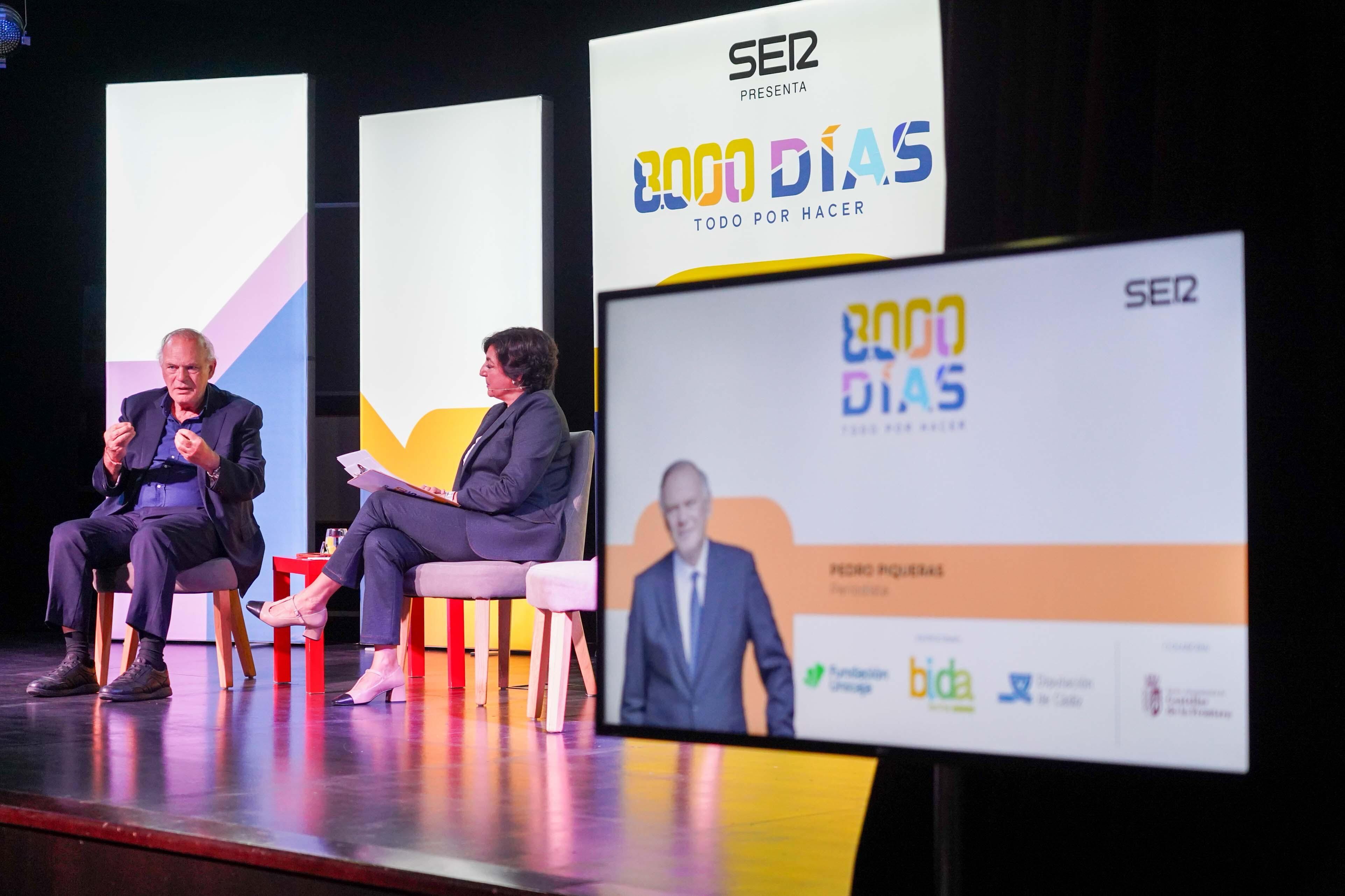 Pedro Piqueras durante su presencia en el 8000 DÍAS
