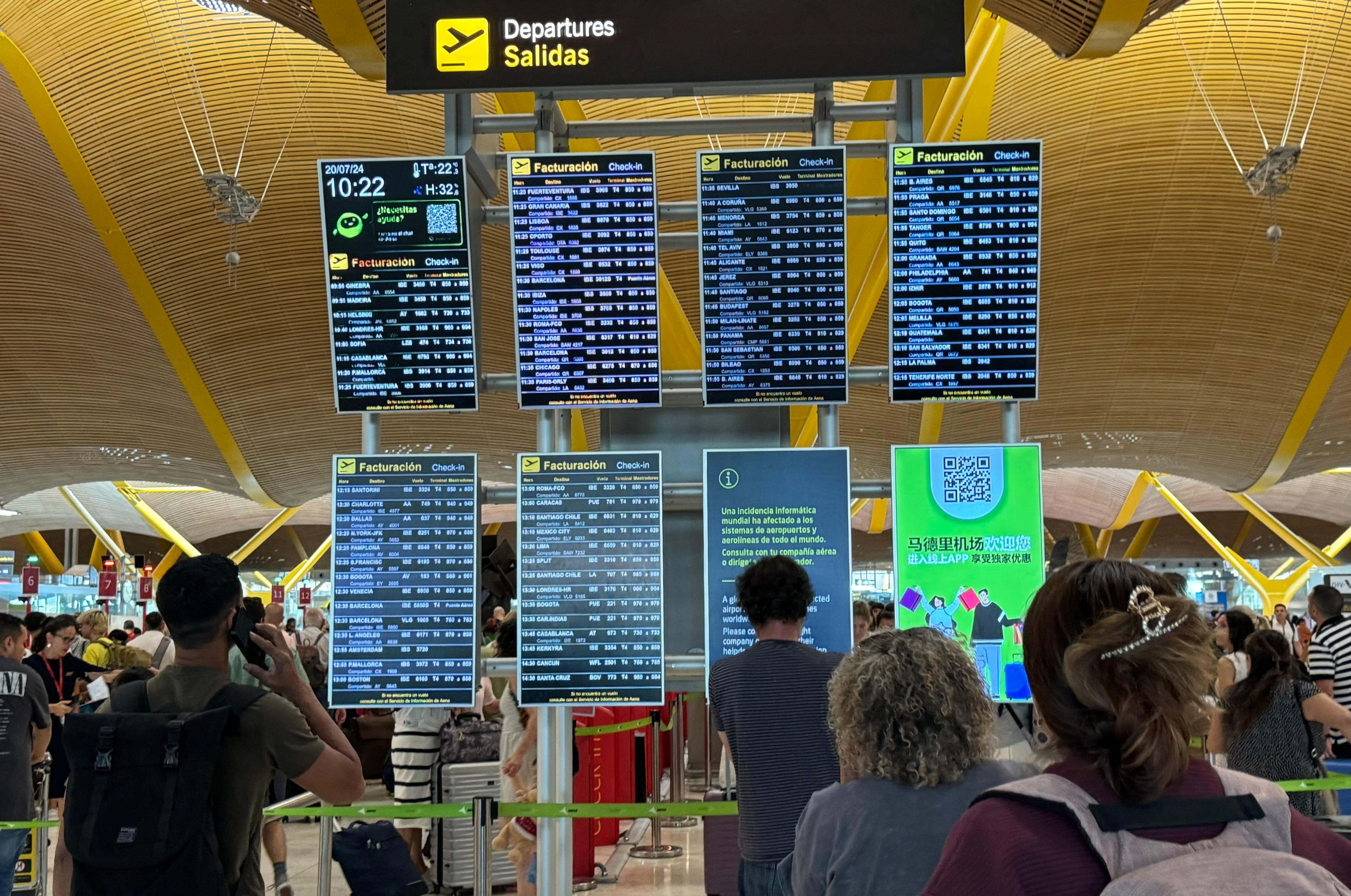 Vista del aeropuerto de Adolfo Suárez Madrid-Barajas