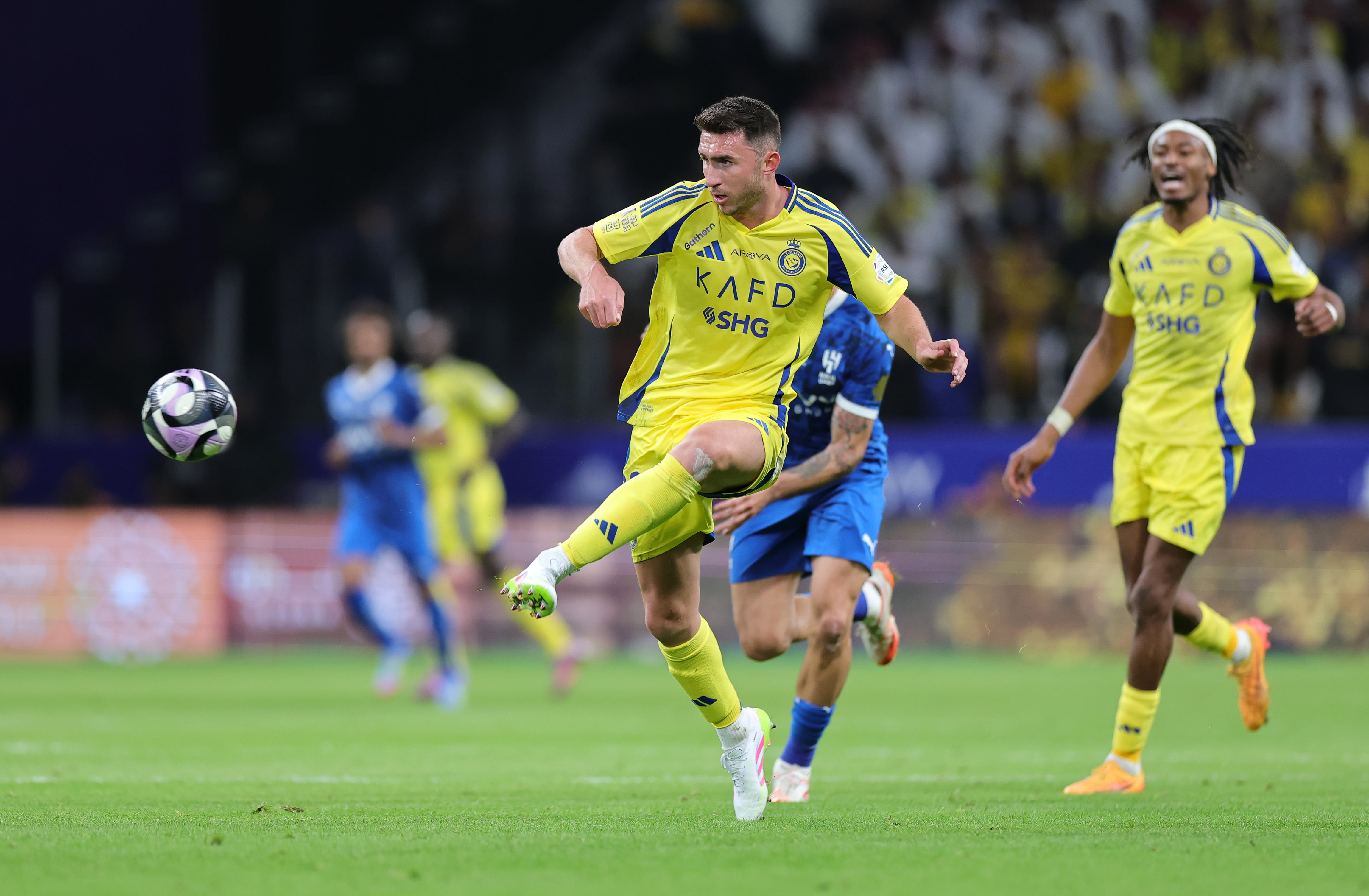 Aymeric Laporte en un partido con el Al-Nassr.