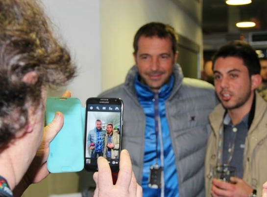 Manu Carreño en los estudios de Cadena SER