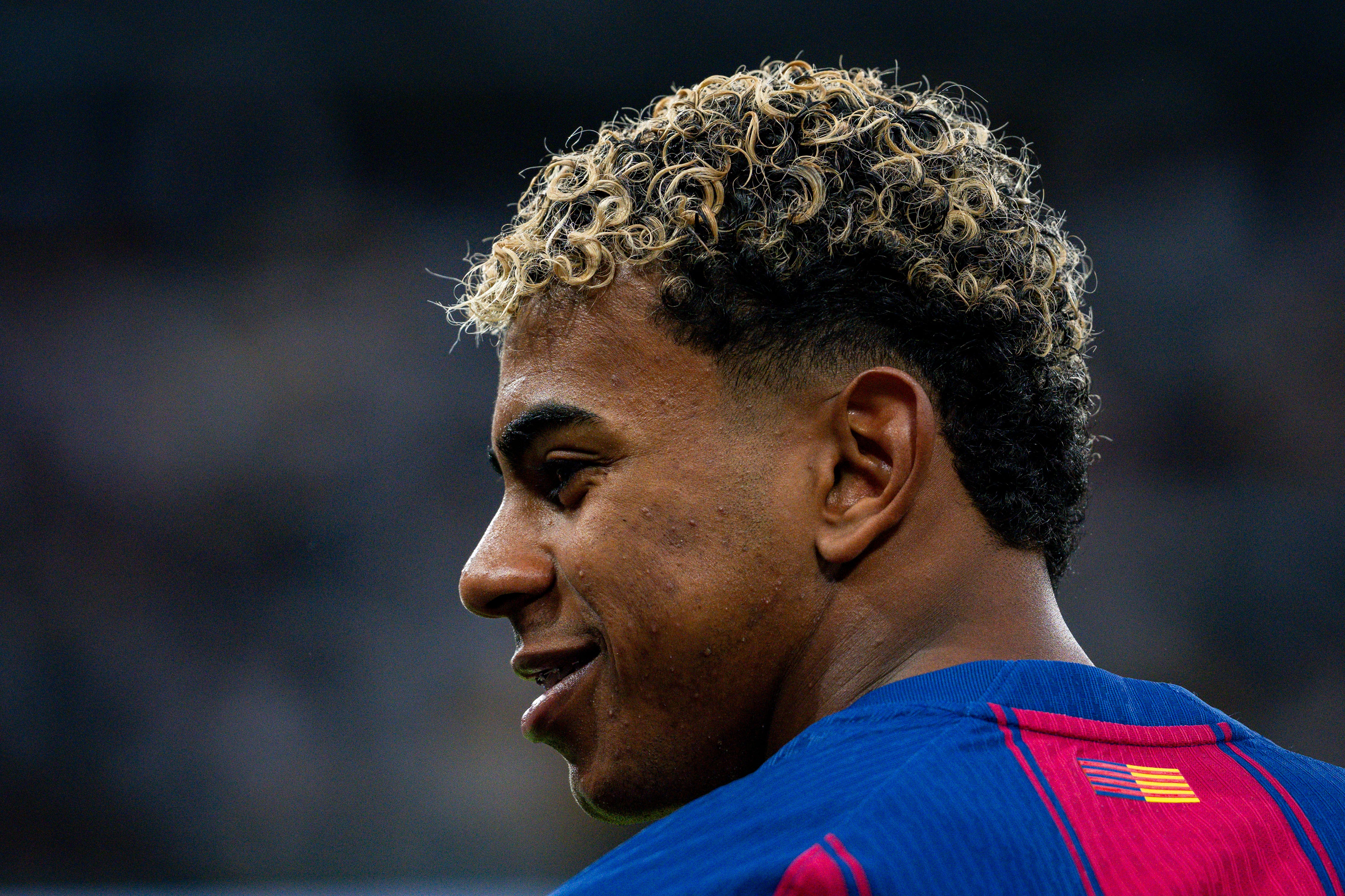 Lamine Yamal, captado por las cámaras