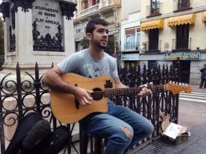 Daniel Guantes, en Cascorro.