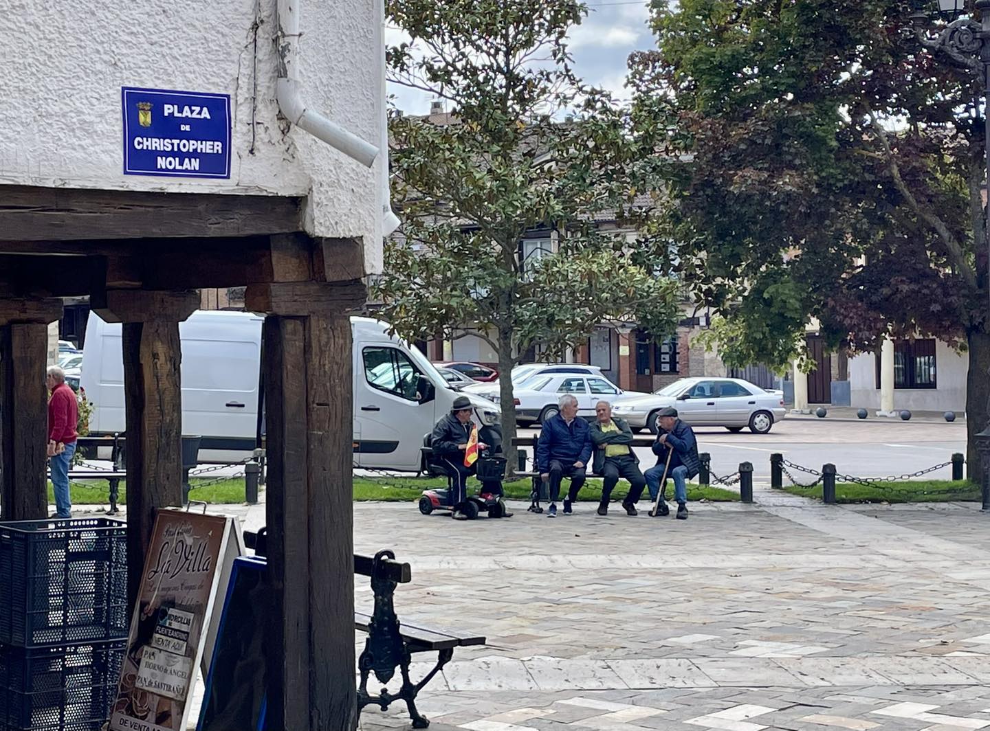 Plaza de Christofer Nolan en Saldaña, Palencia