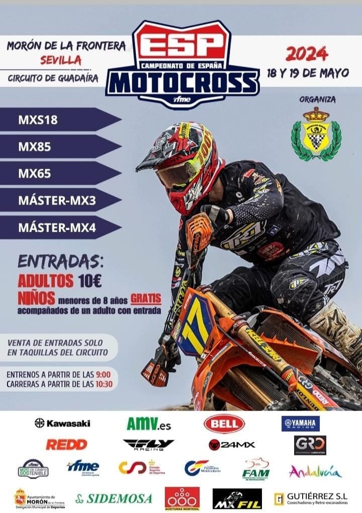 El Campeonato de España de Motocross vuelve a Morón