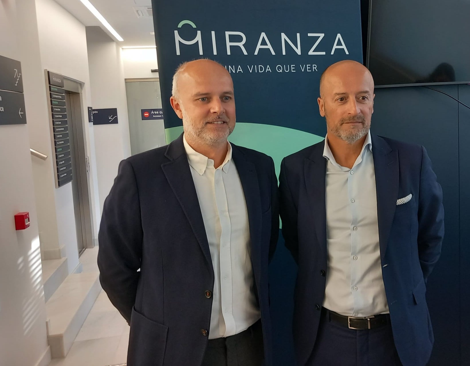 Emilio Espejo, director médico en Miranza Málaga y Ramón Berra, director general de Miranza