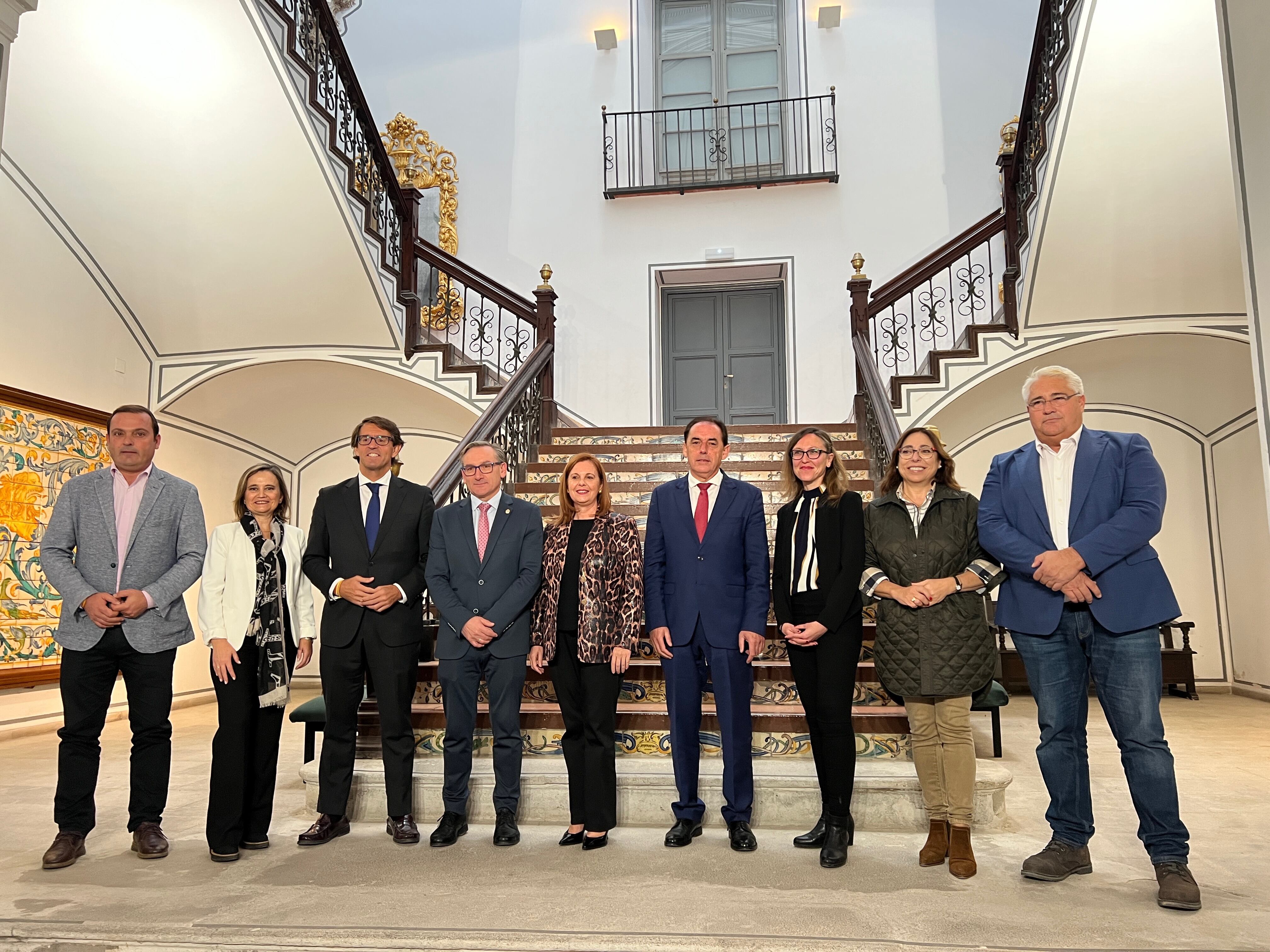 Benito Serrano y Elia Jiménez en el Consejo Rector del Camino del Cid.