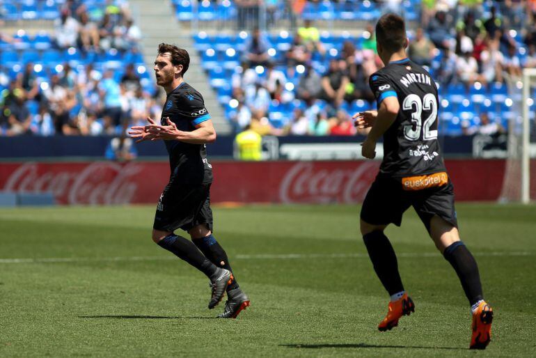 Ibai Gómez tras conseguir su gol.