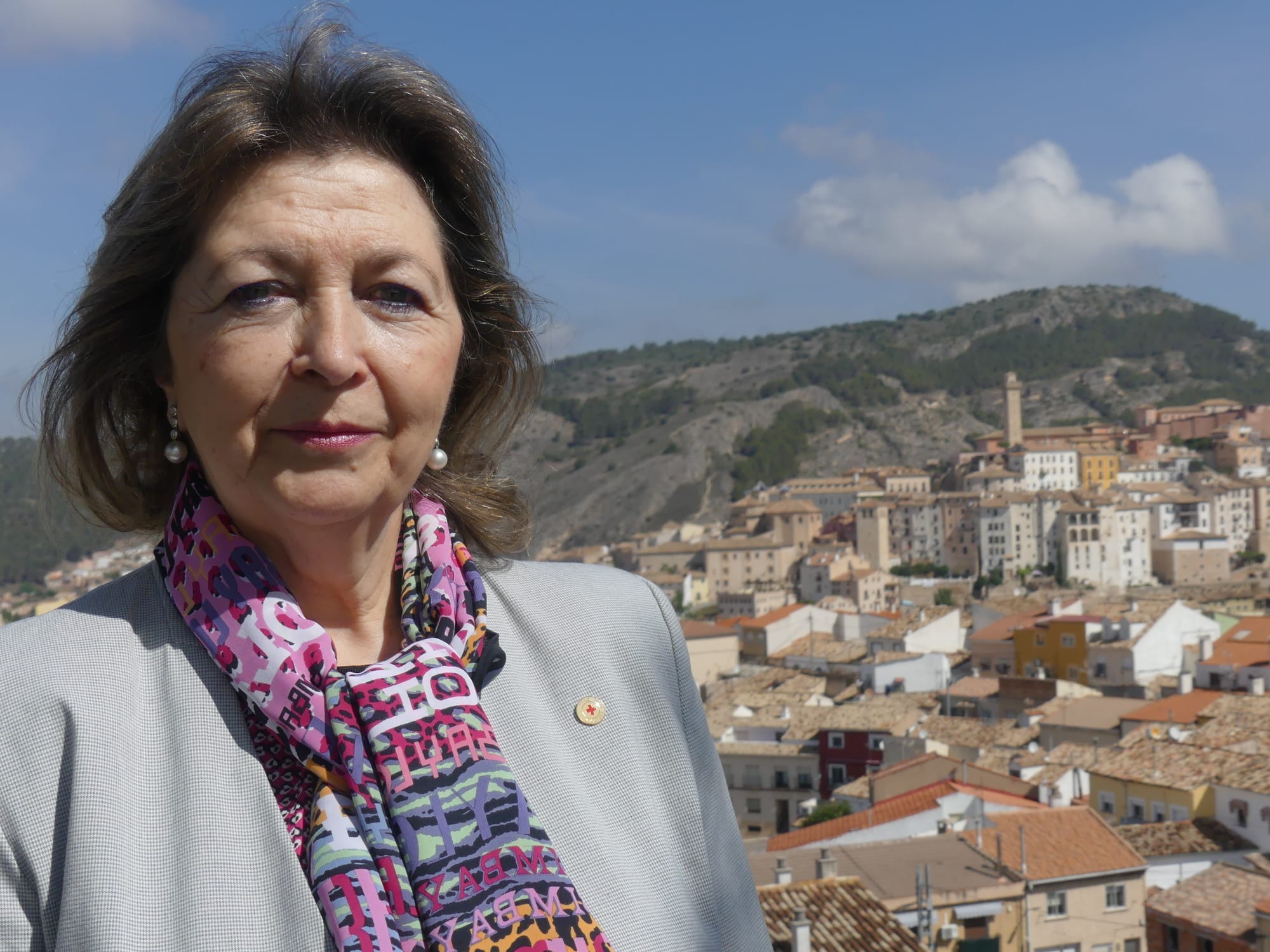 María del Carmen Palomares, presidenta de Cruz Roja en Cuenca.