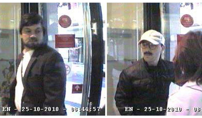 Imatge de les càmeres de seguretat de la sucursal bancària del banc Santande