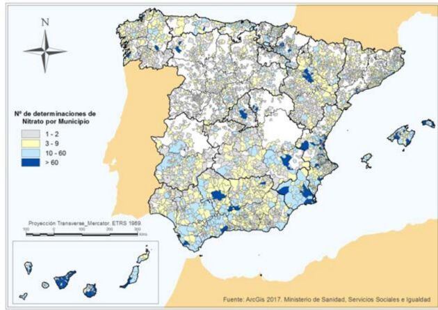 Mapa del último informe publicado.