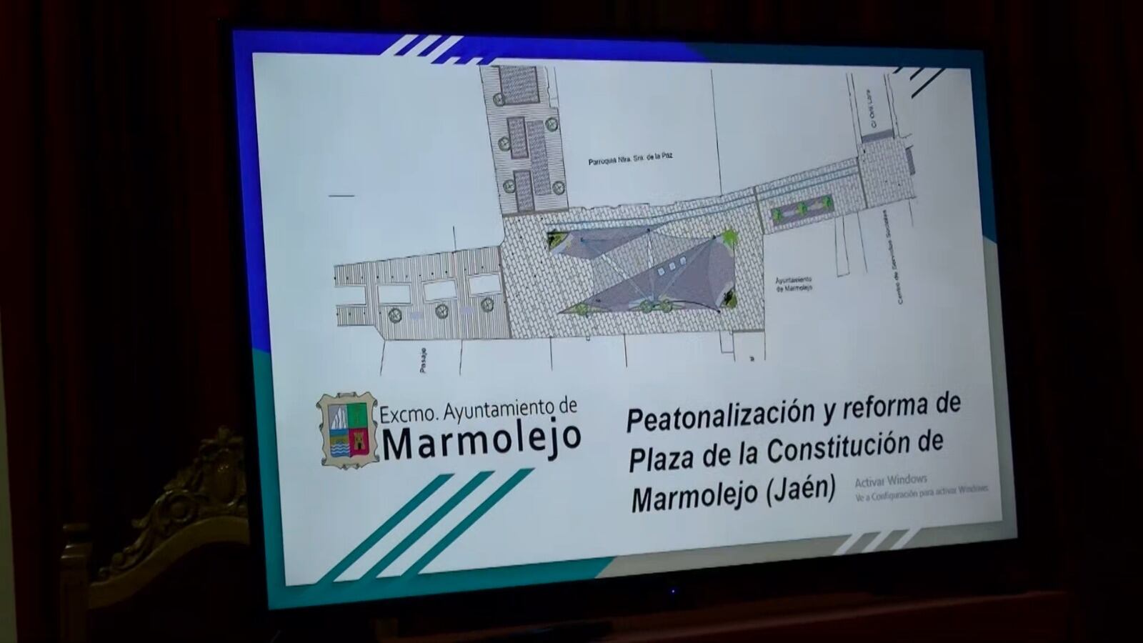 El Ayuntamiento de Marmolejo ha presentado el proyecto de reforma integral de la Plaza de la Constitución