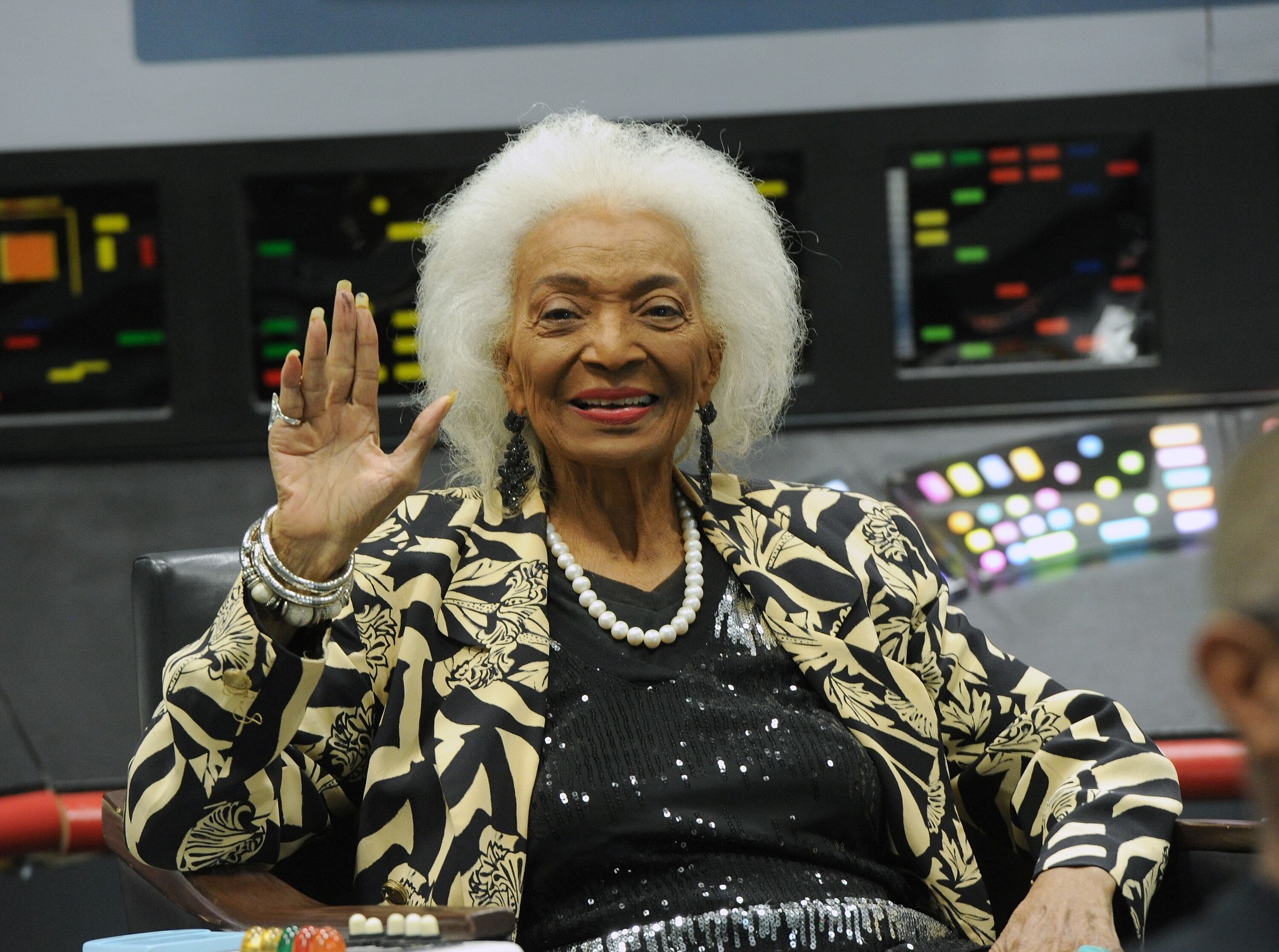 Nichelle Nichols, actriz estadounidense, especialmente conocida por su personaje de la serie de televisión &#039;Star Trek&#039;.