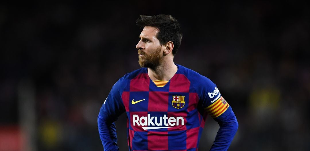 Lionel Messi, durante un partido con el Fútbol Club Barcelona