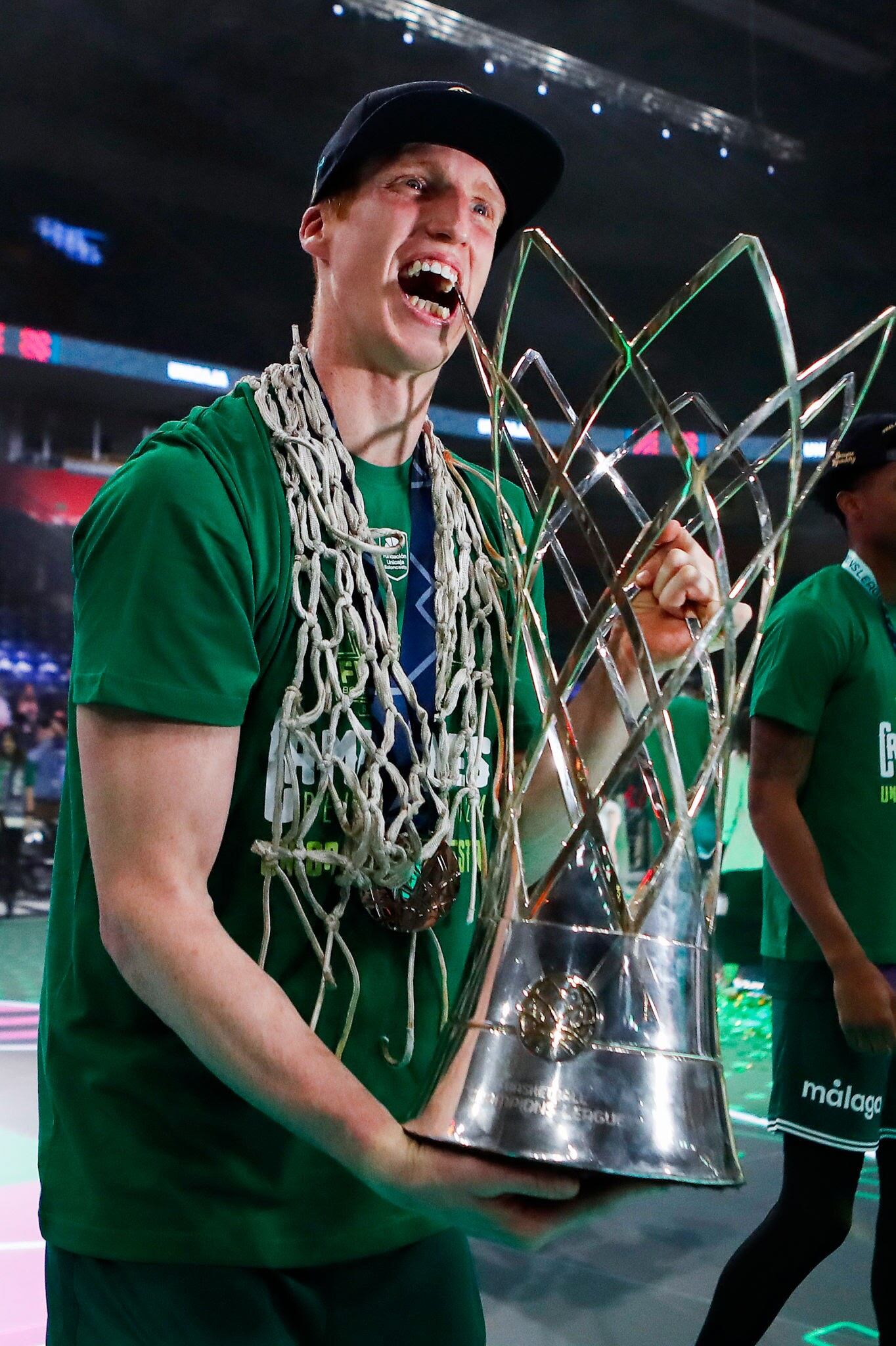 El jugador del Unicaja Alberto Díaz en el clinica de el CB El Palo