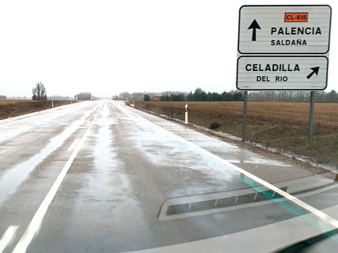 Imagen de la carretera para la que Podemos reclama mejoras