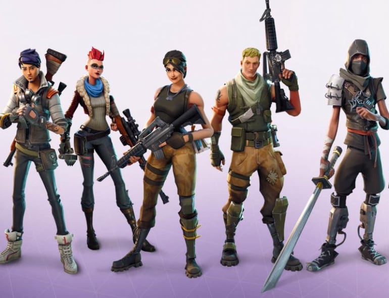 Algunos personajes del videojuego &#039;Fortnite&#039;