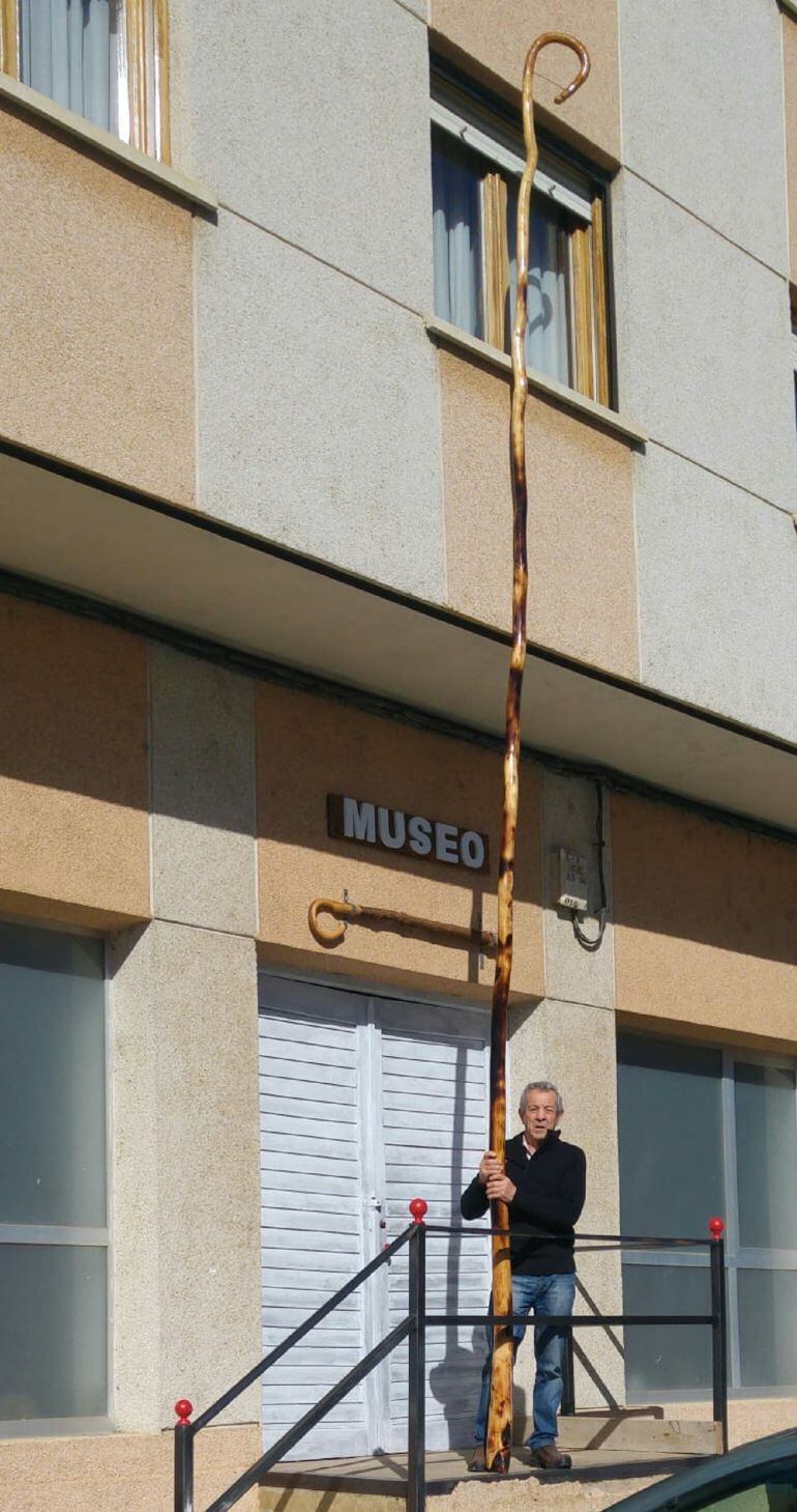 Dalmacio Fernández, responsable del Museo de Cachabas de Saldaña (Palencia)