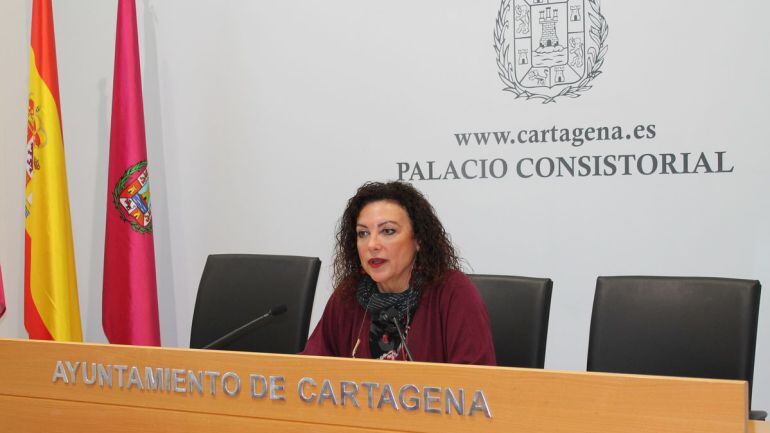 La Concejal de Turismo de Cartagena, Obdulia Gómez