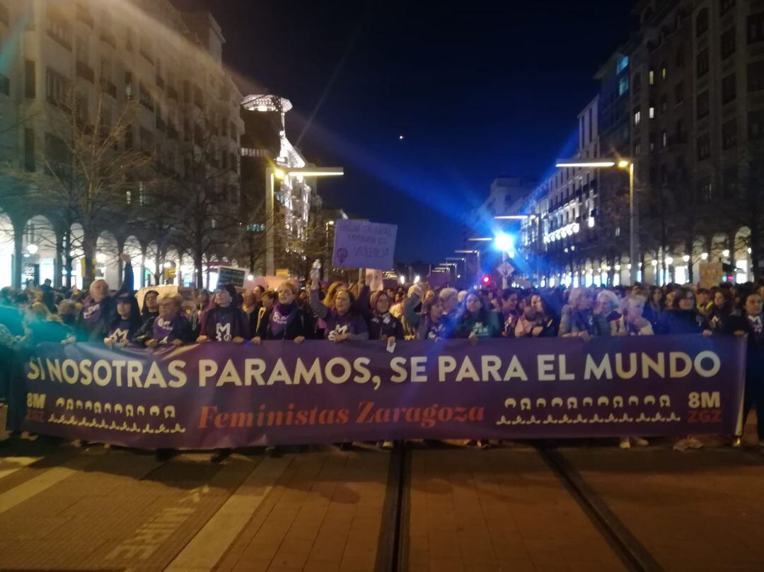 Manifestación en Zaragoza este viernes por la tarde