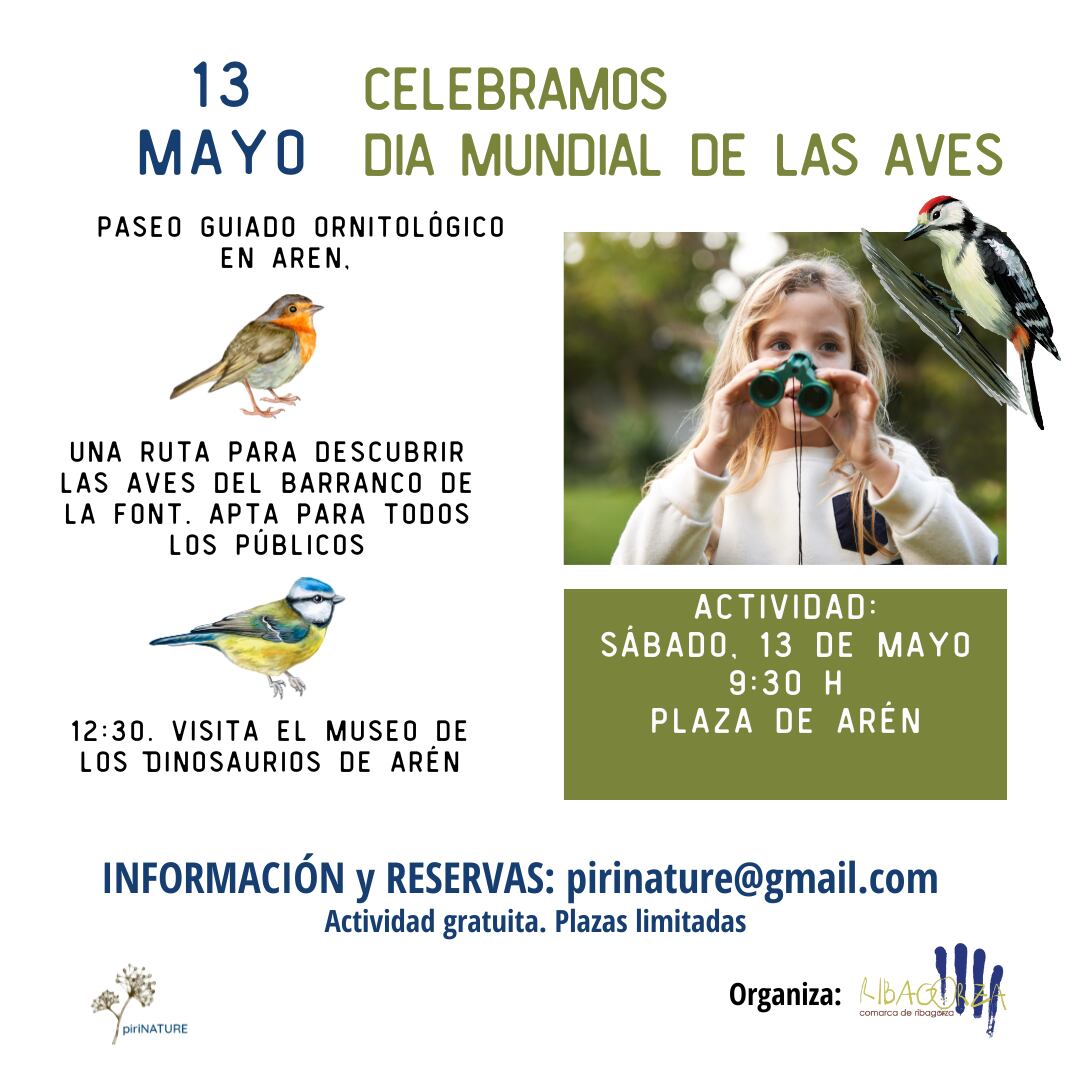 Día Mundial de las Aves en la Comarca de Ribagorza