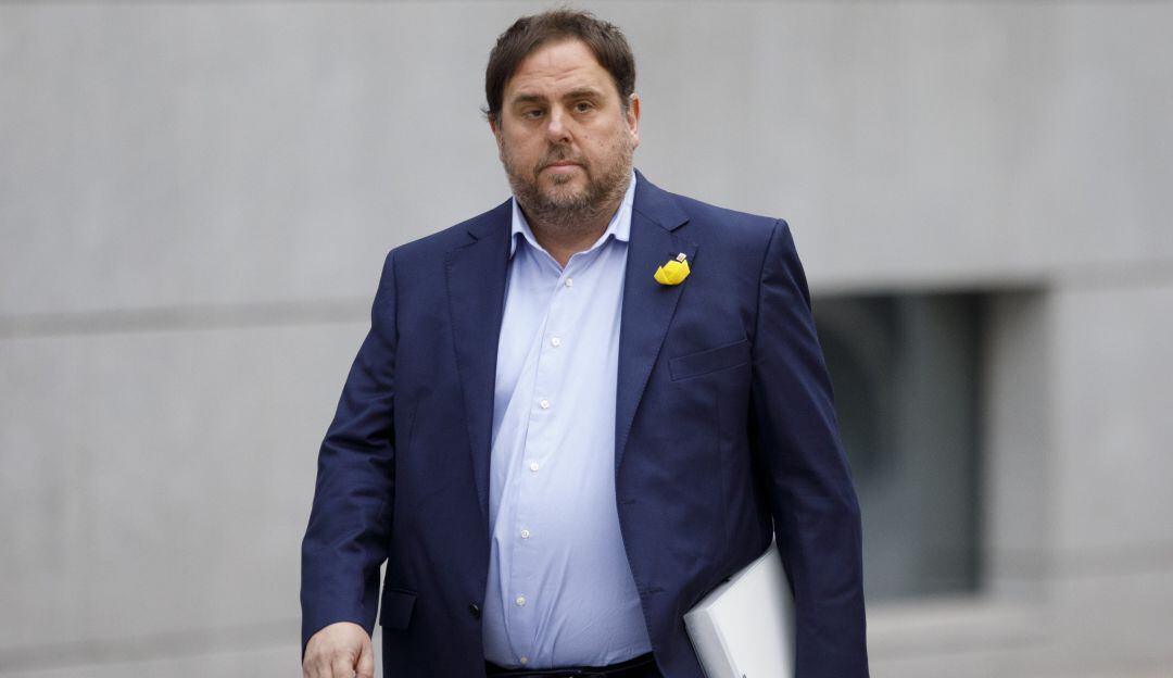 Oriol Junqueras el dia que va anar a declarar a l'Audiència Nacional