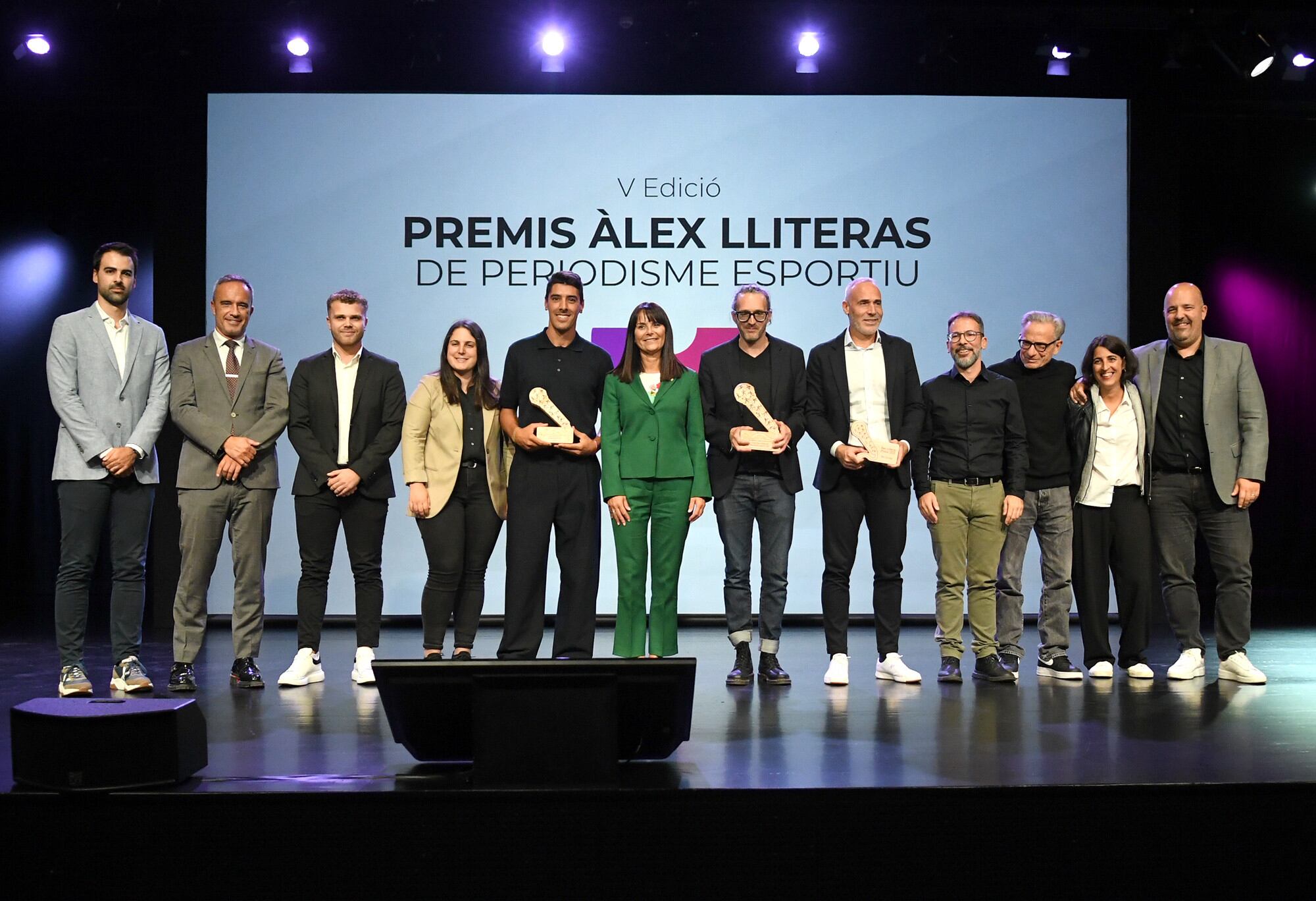 Els guanyadors del cinquè premi Àlex Lliteras de periodisme esportiu