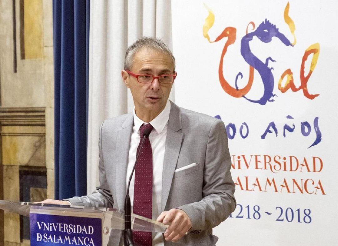 El rector de la Universidad de Salamanca, Ricardo Rivero, en la imagen.