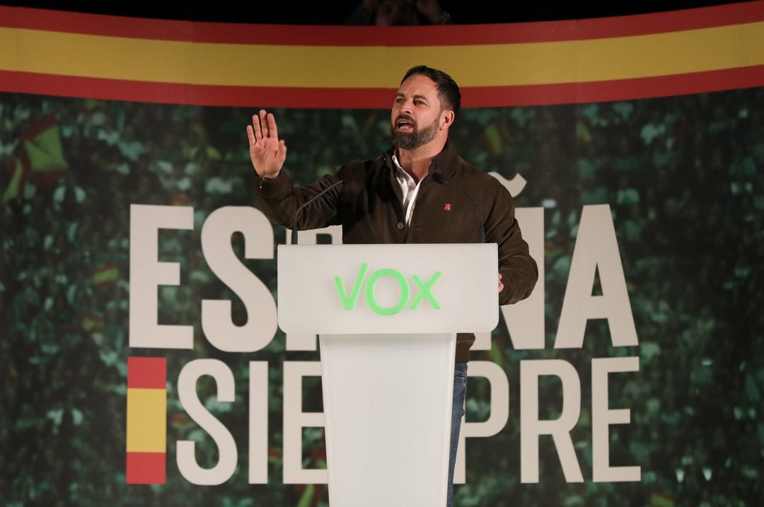 El presidente de Vox, Santiago Abascal.