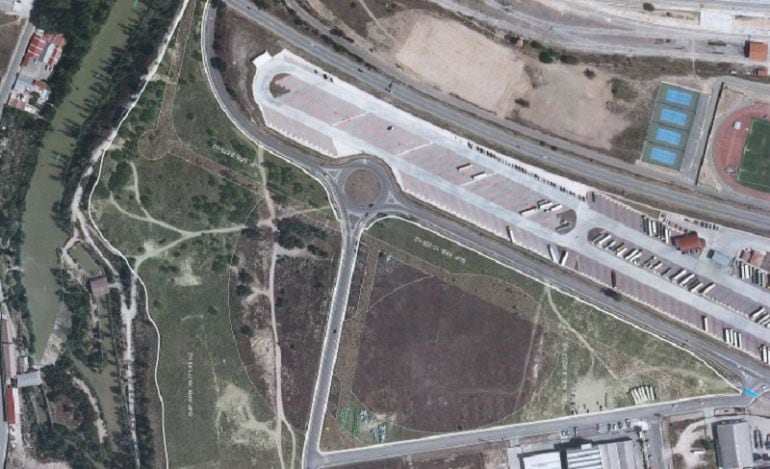 Una de las vistas aéreas de la zona que incorpora el documento de los planos a exposición pública