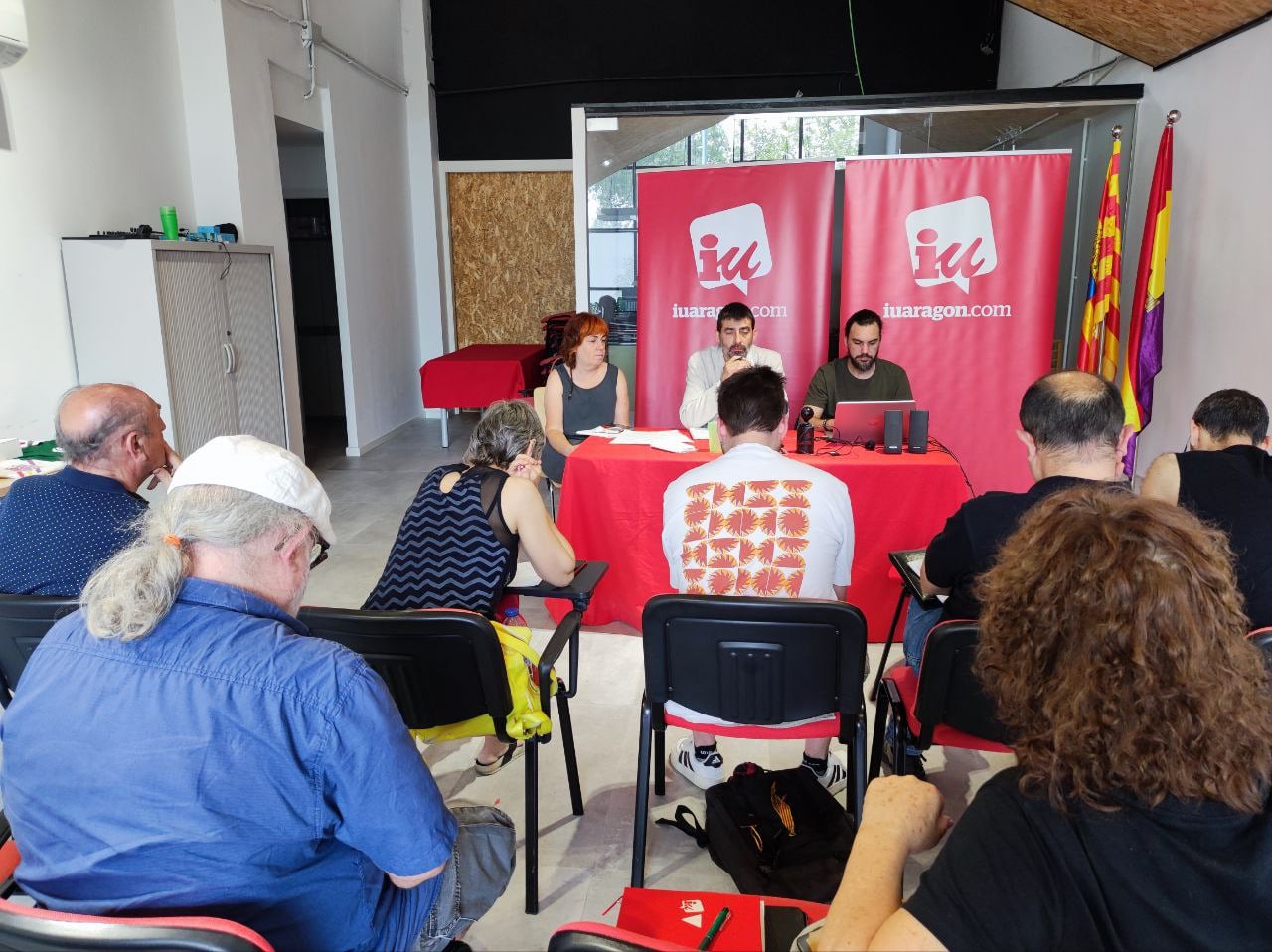 Coordinadora de IU durante la Asamblea