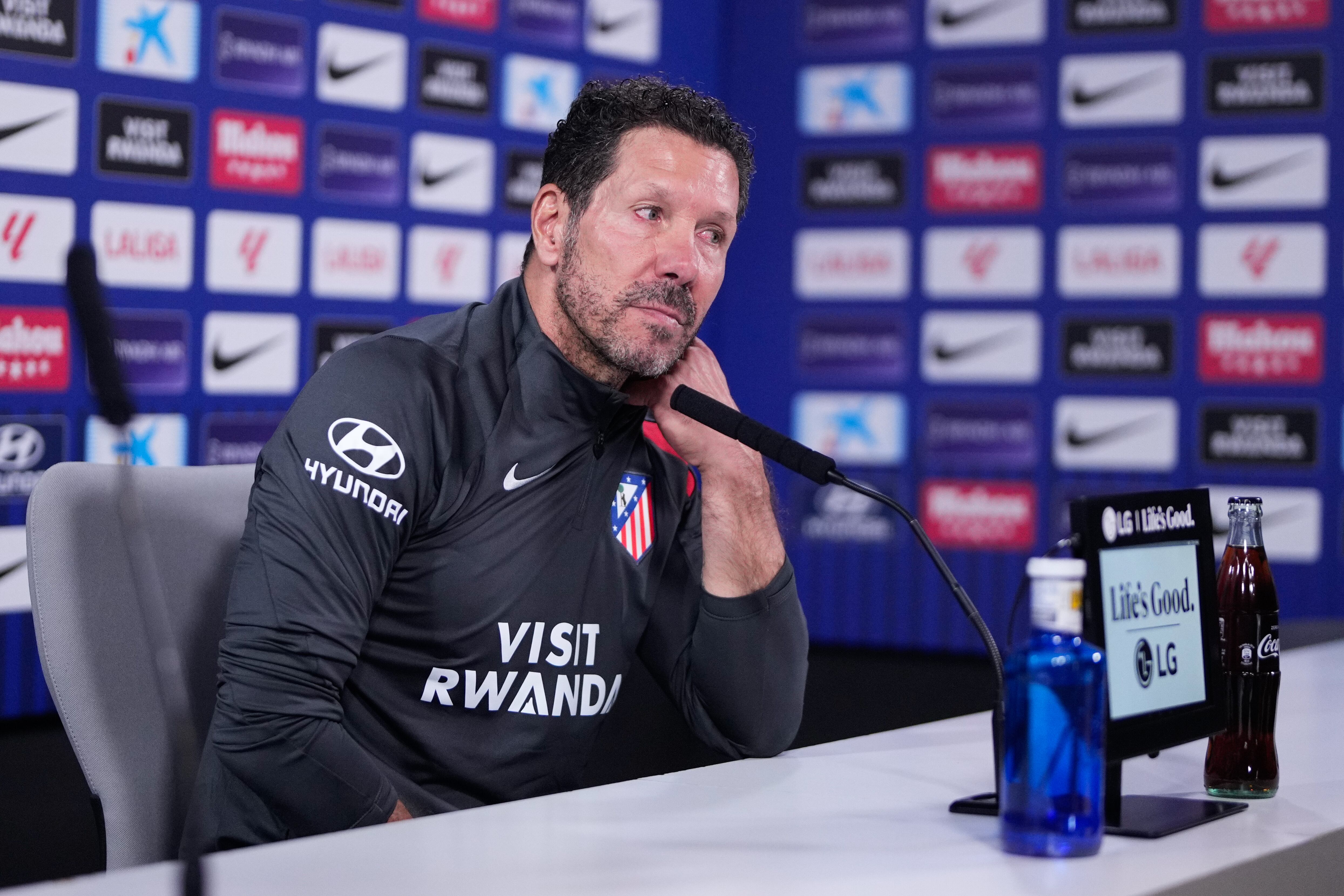 El entrenador del Atlético de Madrid Diego Simeone. EFE/ Borja Sanchez-Trillo