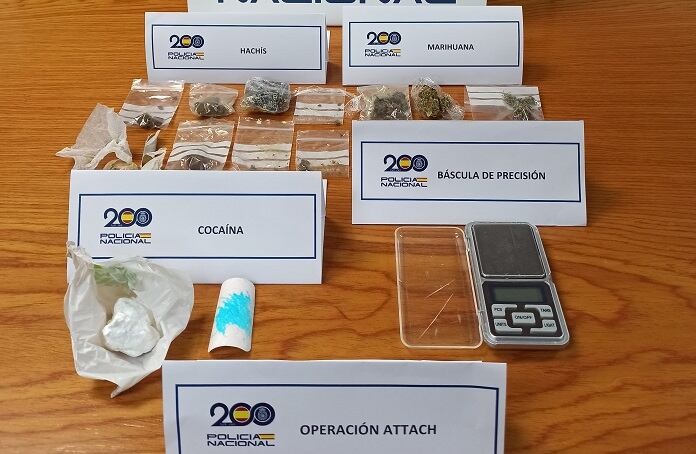 Droga incautada por la Policía