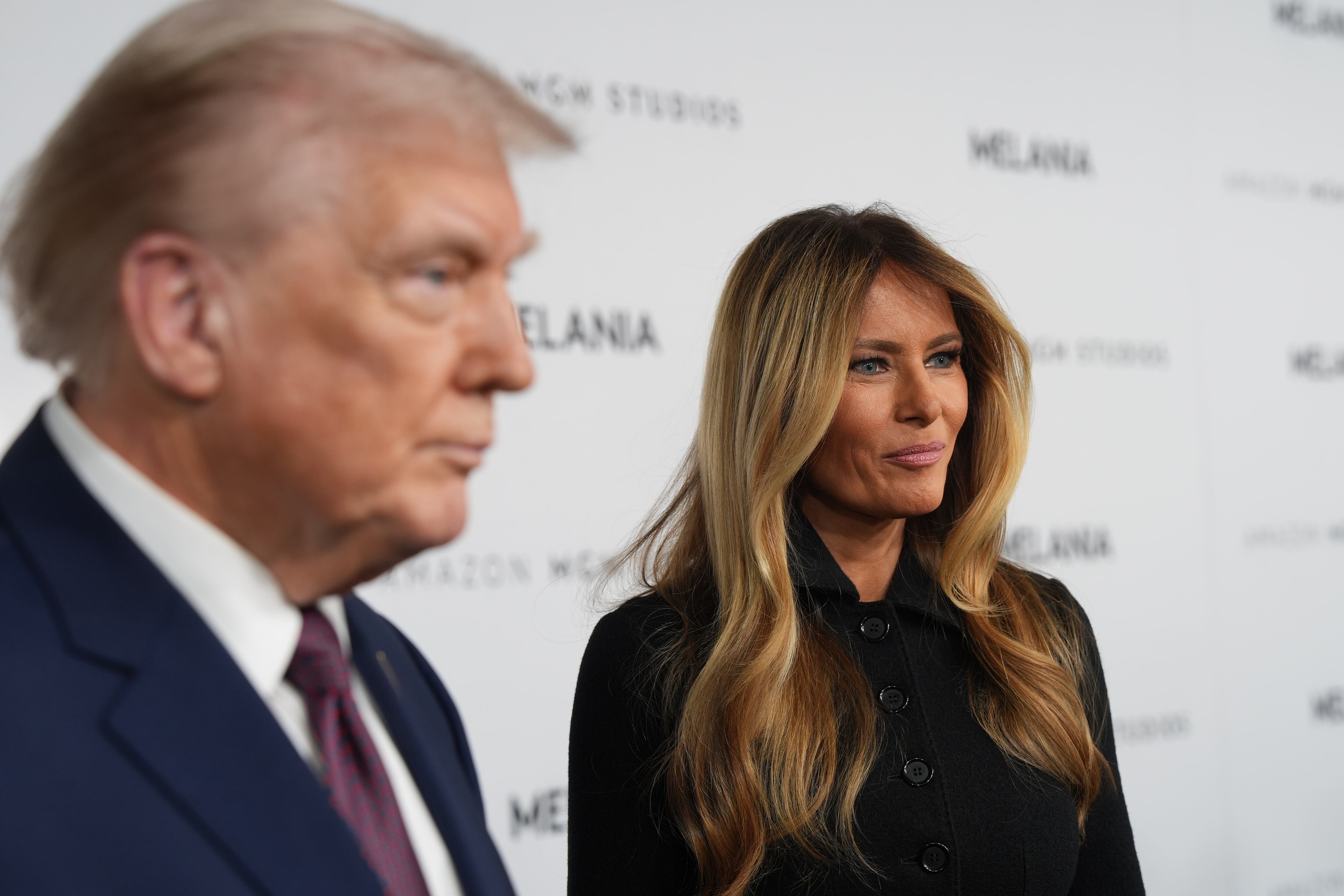 El presidente de Estados Unidos, Donald Trump, habla en el lanzamiento de la película de su esposa, Melania Trump, este jueves, en el Kennedy Center de Washington (Estados Unidos)
