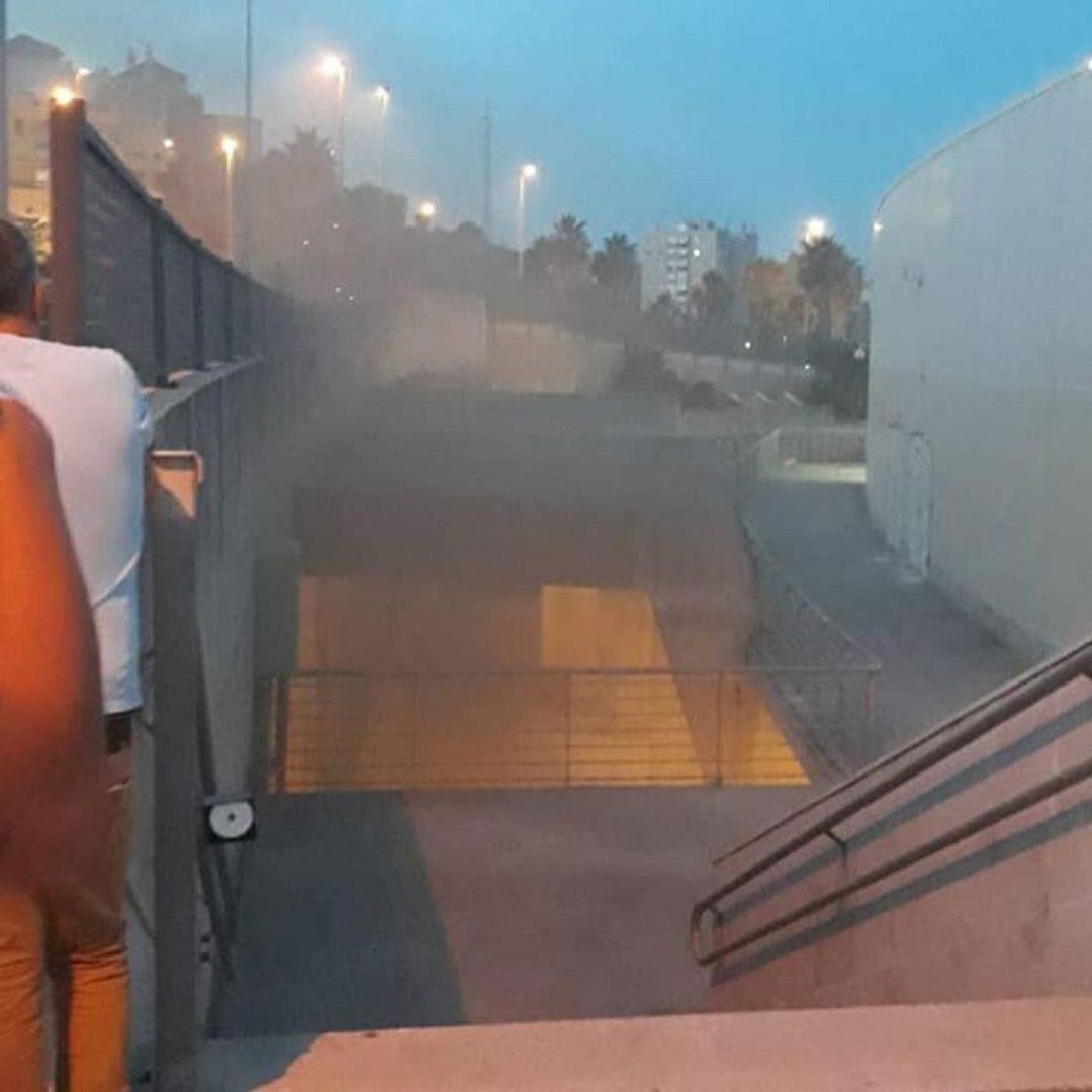 El incendio se registró en los bajos del Centro Comercial &#039;Puerta Europa&#039;.