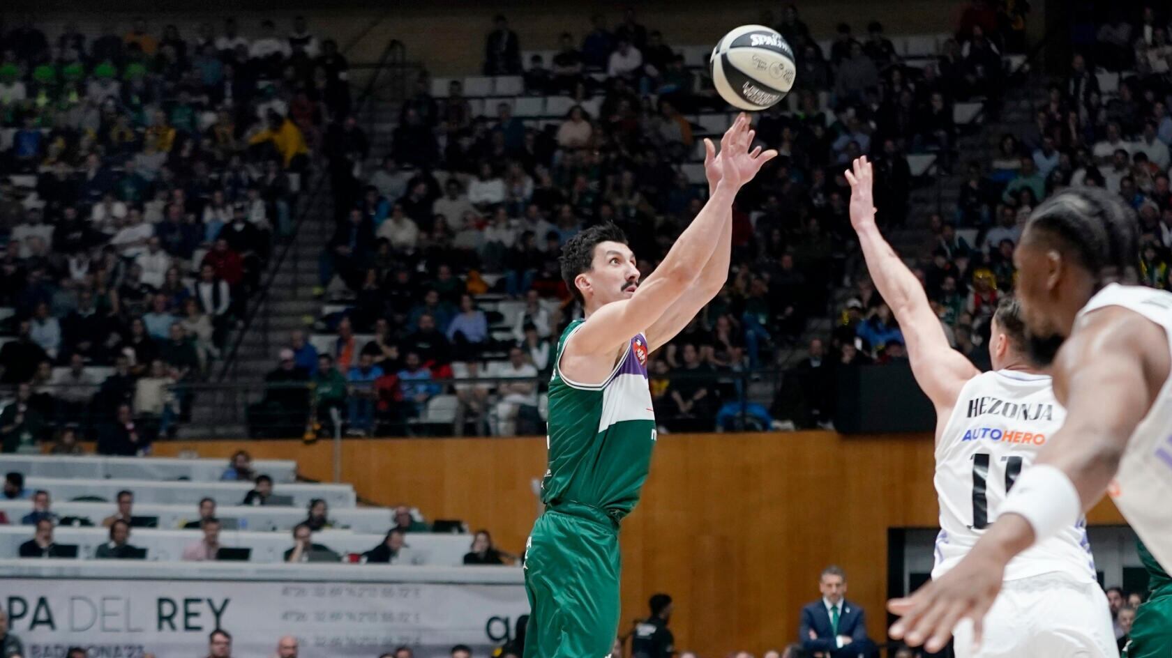 El alero Nihad Djedovic baja en el Unicaja por una lesión muscular