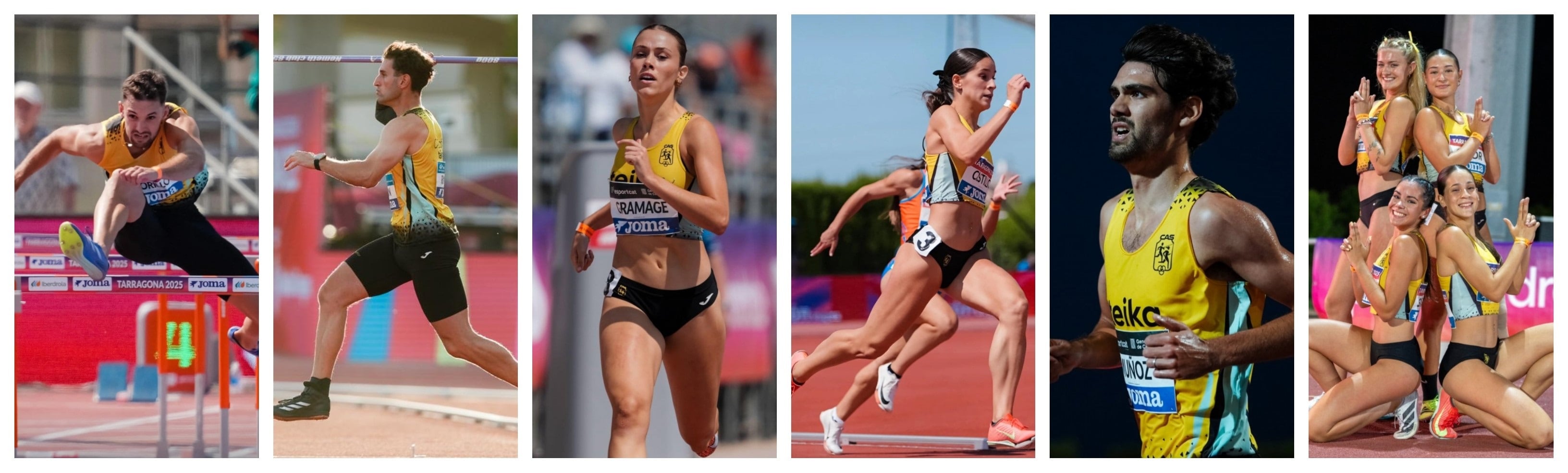 Atletas del CA Safor Teika en Tarragona