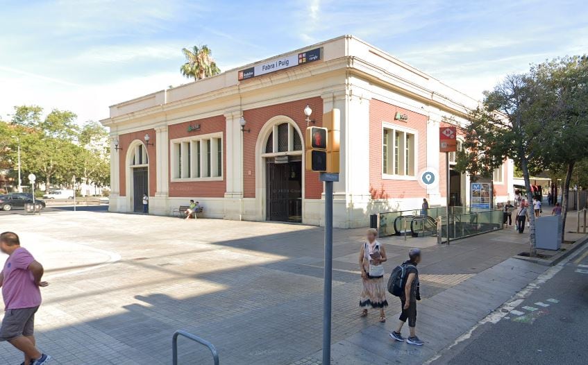 Estación de metro Fabra i Puig de Barcelona, donde se ha producido el suceso