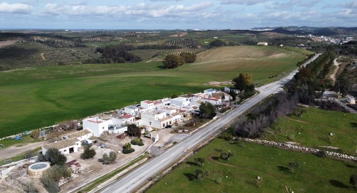 Vista aérea de Las Caleras de la Sierra