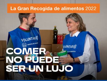 Cartel de la Gran Recogida de Alimentos 2022